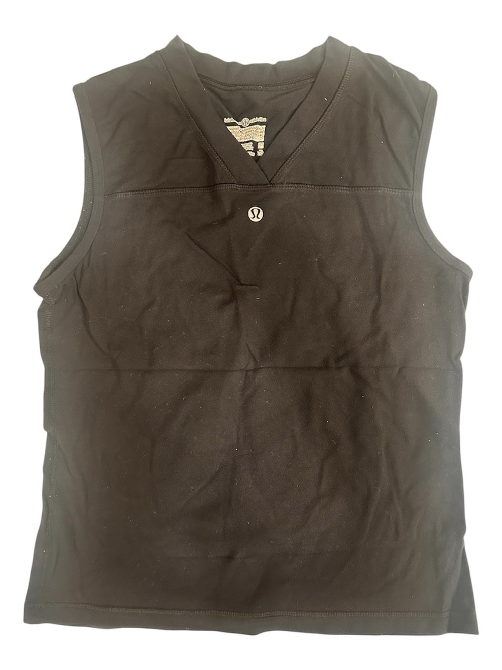 lululemon athletica Black Sleeveless V-Neck Tank